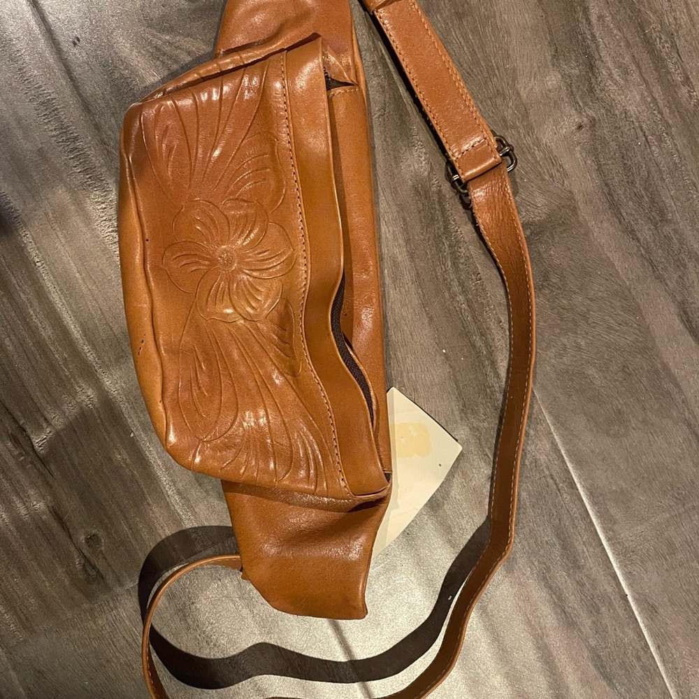 Brown Leather Crossbody Bag